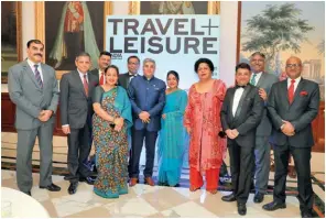  ??  ?? The glorious team of The Imperial, New Delhi. (L-R) Mandeep Abrol, Security Manager; Surender Singh Thakur, Director F&B; Aparupa Ray Ganguly, Head PR & Marketing; Jitendra Kumar, Banquets Manager; John Charles Dean, Sr Restaurant Manager, 1911 Restaurant; Vijay Wanchoo, Sr EVP & GM; Ruchi Jain, PR Manager; Satbir Kaur Sandhu, Head, Interiors and Estate; Puneet Chaudhary, Restaurant Manager, Daniell’s Tavern; Lieutenant Colonel (Retd) Satish Bhati, Chief of Security; Prahlad Kumar, Asst Manager, Banquets.