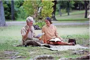  ?? [PHOTO PROVIDED BY MARCY GRAY, CHICKASAW NATION PRODUCTION­S] ?? Mackenzie Astin, left, and Q’orianka Kilcher costar in the film “Te Ata.”