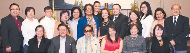  ??  ?? AFTER A hard day’s work, a group photo of the Anvil Programs jurors: (seated, L-R) Dr. Ester Garcia; Max Edralin, APR; Charlie Agatep, APR; Rochelle Gamboa, APR; Katherine Bello; and Ritzi Ronquillo, APR; (standing, L-R) Ed Timbungco, APR; Gizelle...