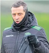  ??  ?? Hibs boss Jack Ross