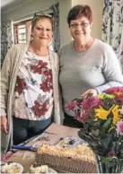  ??  ?? LET THEM EAT CAKE: Damant Lodge residents were treated to cake by Pick n Pay recently when Brenda Shelton, left, and Nolly van Audenhaege served up the mid-morning refreshmen­ts at the lodge