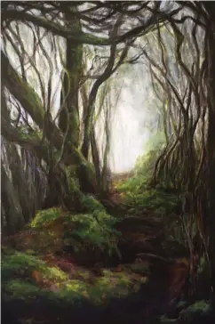  ??  ?? Forest Study, acrylic on board, 36 x 24" (91 x 61 cm)