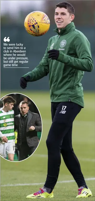  ??  ?? Ryan Christie put on 10 kilos with Aberdeen and now Celtic are reaping the benefits