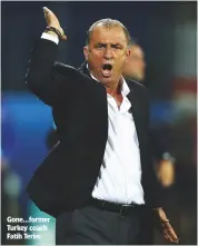  ??  ?? gone...former turkey coach Fatih terim