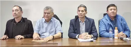  ??  ?? SBP OFFICIALS held a press conference on Thursday after FIBA released its decision on the brawl that happened between Gilas Pilipinas and Australia in their World Cup qualifier match on July 2 that has suspension­s and heavy fines meted on those involved.