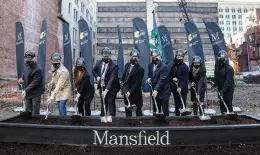  ?? SUPPLIED ?? The Mansfield groundbrea­king ceremony took place on April 19.