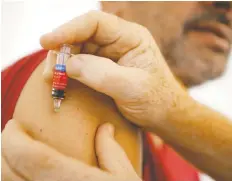  ?? PASCAL POCHARD-CASABIANCA/AFP ?? Flu vaccine season is upon us.