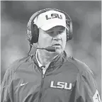  ?? THOMAS SHEA/ USA TODAY SPORTS ?? Former LSU Tigers head coach Les Miles is accused of harassment. His attorney denies the allegation­s.