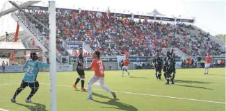  ?? F.E. ?? Una vez más el Estadio del Cibao Fútbol Club recibe partidos internacio­nales.