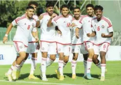  ?? ?? ±
The players of the UAE celebrate after their victory over Brunei Darussalam in their AFC U20 Asian Cup Uzbekistan 2023 Qualifiers Group J match.