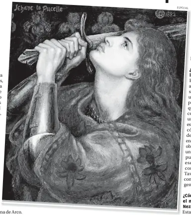  ?? ESPECIAL ?? La heroína en interpreta­ción del pintor Dante Gabriel Rossetti, 1882.