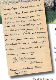  ??  ?? Top: The 2019 film ‘The Professor and the Madman’ with Sean Penn and Mel Gibson tells the story of Murray and Minor’s collaborat­ion. Above: One of many letters from Minor to Murray.