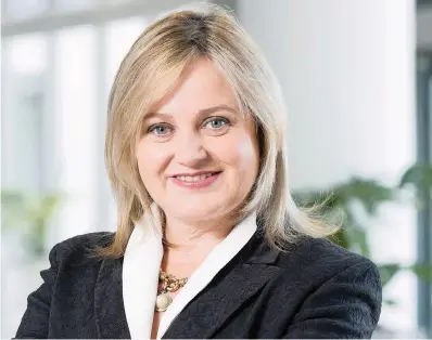  ??  ?? Elize Botha, the managing director of Old Mutual Unit Trusts, says the discipline and analytical thinking she gained from her legal studies proved invaluable when she entered the financial services sector.