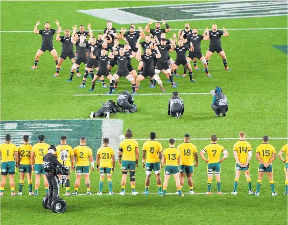  ?? Photo / Photosport ?? The All Blacks and Wallabies look likely to square off four times this season.