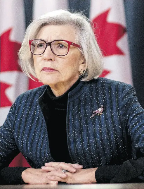  ?? JUSTIN TANG / THE CANADIAN PRESS FILES ?? “Arbitratin­g will, in a sense, bring me back to the trial process,” says former chief justice Beverley McLachlin.