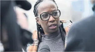  ?? SEAN KILPATRICK THE CANADIAN PRESS FILE PHOTO ?? Then-MP Celina Caesar-Chavannes, at Parliament Hill in April 2019, says the Liberal party had made a point of talking about doing politics differentl­y, but fell short of actually doing it.