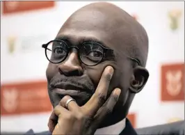  ??  ?? South Africa’s Finance Minister Malusi Gigaba on Thursday called on the Chamber of Mines and the DMR to return to the negotiatin­g table.
