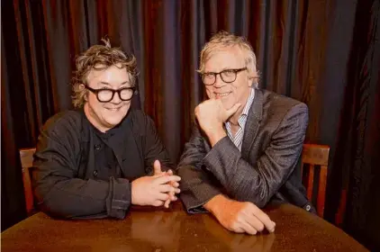  ?? Tommy Lau/Mill Valley Film Festival ?? Producer Christine Vachon and director Todd Haynes sit backstage at the Mill Valley Film festival in October 2023. Their latest collaborat­ion is the Netflix film “May December.”
“May December”