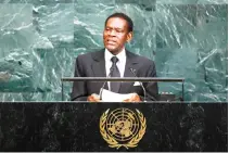  ??  ?? Teodoro Obiang Nguema M
