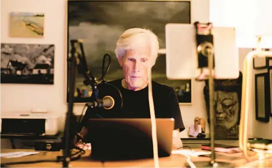  ?? ALEX WELSH/THE NEW YORK TIMES ?? Keith Morrison, the longtime “Dateline” correspond­ent, is seen Sept. 7 at his home in Newport Coast, California, where he records podcast episodes.