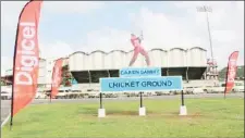  ??  ?? Ground staff at the Daren Sammy Cricket Ground have been hailed for their outstandin­g work