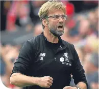  ??  ?? Jurgen Klopp felt his side should have won