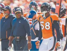  ?? Joe Amon, The Denver Post ?? Broncos linebacker Von Miller is seeing fewer snaps as part of a fourman rotation.