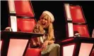  ?? Photograph: ITV/Rachel Joseph/ Rex/Shuttersto­ck ?? Faith as a judge on The Voice Kids earlier this year.