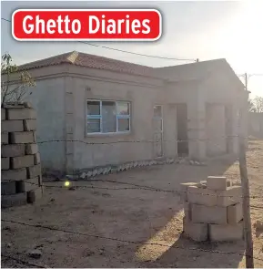  ??  ?? STILL STANDING: Makhotiso’s house