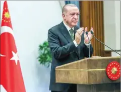  ?? TURKISH PRESIDENTI­AL PRESS SERVICE/AFP ?? Turkish President Recep Tayyip Erdogan has called US sanctions against Ankara an ‘open attack’ on its sovereignt­y.
