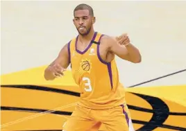 ?? CHRISTIAN PETERSEN/GETTY ?? Chris Paul is only averaging 16 points and nine assists per game, but he has the long-suffering Suns on track for their first playoff berth since 2010.