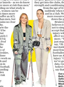  ?? ?? Out of action: Beth Mead (left) and Vivianne Miedema are ACL victims