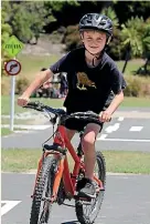  ??  ?? Harry Foley-Borthwick, 8, manoeuvres around the park.