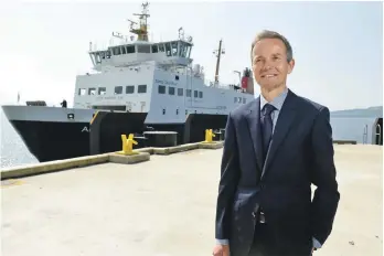  ??  ?? CalMac managing director Robbie Drummond has said sorry to the Arran travelling public.