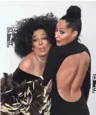  ?? FREDERIC J. BROWN/AFP/GETTY IMAGES ?? Diana Ross and daughter Tracee Ellis Ross strike a pose together in 2014.