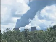  ?? ANDREW CASS — THE NEWS-HERALD FILE ?? This shows the Perry Nuclear Power Plant Aug. 30 from the Lake Erie Bluffs Observatio­n Tower in Perry Township.