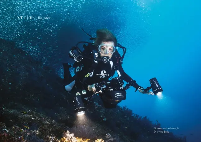  ??  ?? Pioneer marine biologist Dr Sylvia Earle