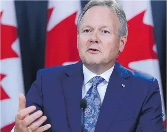  ?? SEAN KILPATRICK/THE CANADIAN PRESS ?? Although Canada’s economy has improved, Bank of Canada governor Stephen Poloz has flagged concerns about imbalances in the housing market, the “fragile liquidity” of some fixed-income markets and the threat of cyberattac­ks to financial institutio­ns.