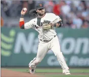  ?? NHAT V. MEYER — STAFF PHOTOGRAPH­ER ?? The Giants’ Brandon Crawford faces tough competitio­n as a finalist for the Silver Slugger Award.