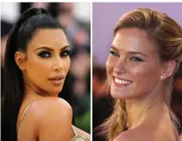  ?? (Eduardo Munoz and Luke Macgregor/Reuters) ?? KIM KARDASHIAN WEST (left) and Bar Refaeli (right) are pairing up for Carolina Lemke Berlin’s Summer 2019 ad campaign.