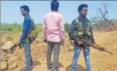  ?? WHATSAPP IMAGE ?? Pramod Rathore moves around with guntoting bodyguards in Chhattisga­rh. He doesn’t want to be identified.