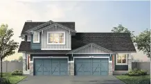  ?? HOMES BY AVI ?? Homes by Avi is introducin­g the Terraces — two-storey and bungalow attached homes — at Crestmont West.