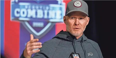  ?? AP ?? Buffalo Bills head coach Sean McDermott is in favor of the NFL modifying overtime rules after his team lost in the AFC divisional round to the Kansas City Chiefs without touching the ball in the extra period.