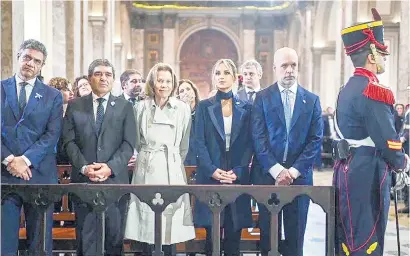  ?? I
NA ?? Larreta participó del tedeum por el 25 de Mayo que se realizó en la Catedral de Buenos Aires.