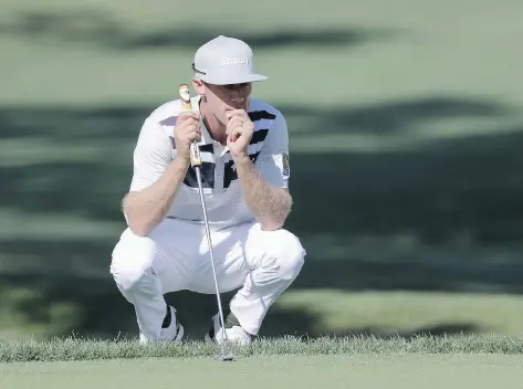  ?? STREETER LECKA/GETTY IMAGES ?? Graham DeLaet’s tie for sixth place at the RBC Heritage came after he held the lead or co-lead in every round.