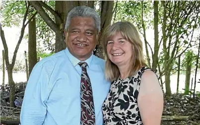  ??  ?? Rewi Tipene, pictured here with his wife, Dianne Tipene, died while competing in the Lake Taupo¯ Cycle Challenge in November.