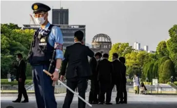  ?? AFP/VNA Photo ?? Some 24,000 security personnel are reportedly being deployed to Hiroshima during the summit.