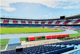  ?? FOTOGRAFO ?? El estadio Metropolit­ano está listo para recin¡bir a la Selección Colombia.