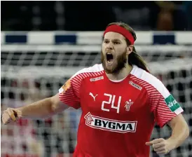  ?? Bild: Darko Bandic ?? Mikkel Hansen och Danmark tippas gå långt i handbolls-vm.