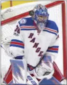  ?? THE ASSOCIATED PRESS ?? Rangers goalie Henrik Lundqvist was in top form during the Rangers’ series victory over the Canadiens.